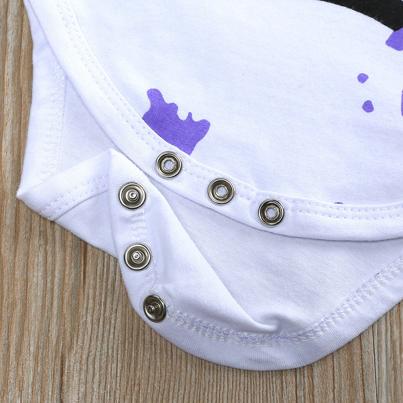 Halloween Baby Little Boy INS Long Sleeve Bodysuit 3 Pcs Set