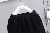 Kid Boy Autumn Letters Long Sleeve  Sport Letter Suit 2 Pcs Sets