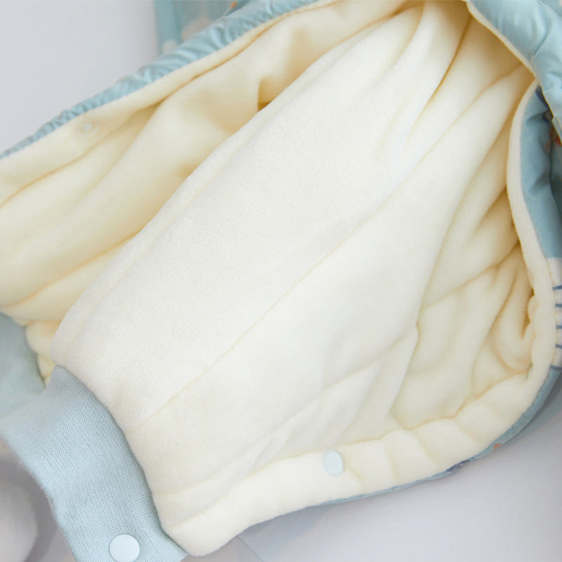 Newborn Down Cotton Jumpsuit Bodysuit Winter Hooded Romper