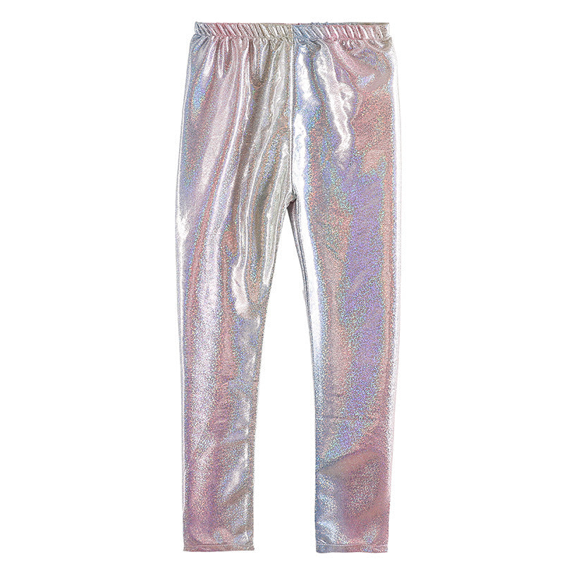 Kid Girl Autumn Laser Leggings Pants