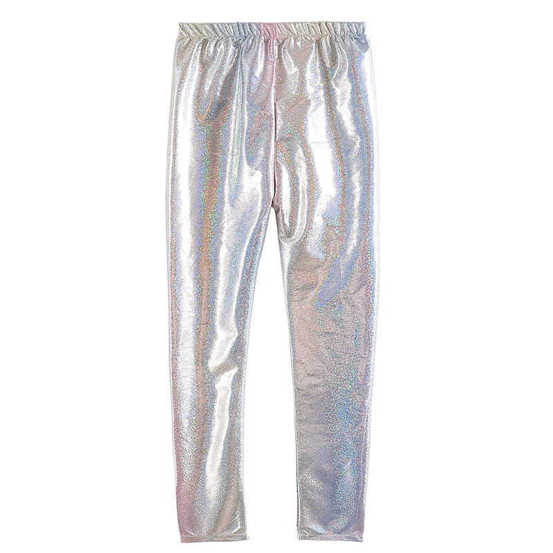 Kid Girl Autumn Laser Leggings Pants