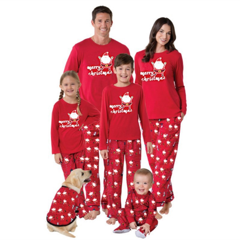 Family Matching Parent-child Printed Christmas Home Pajamas