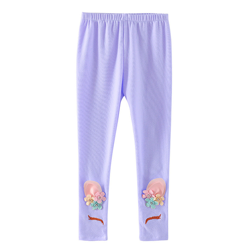 Kid Baby Girls Unicorn Autumn Leggings Pants