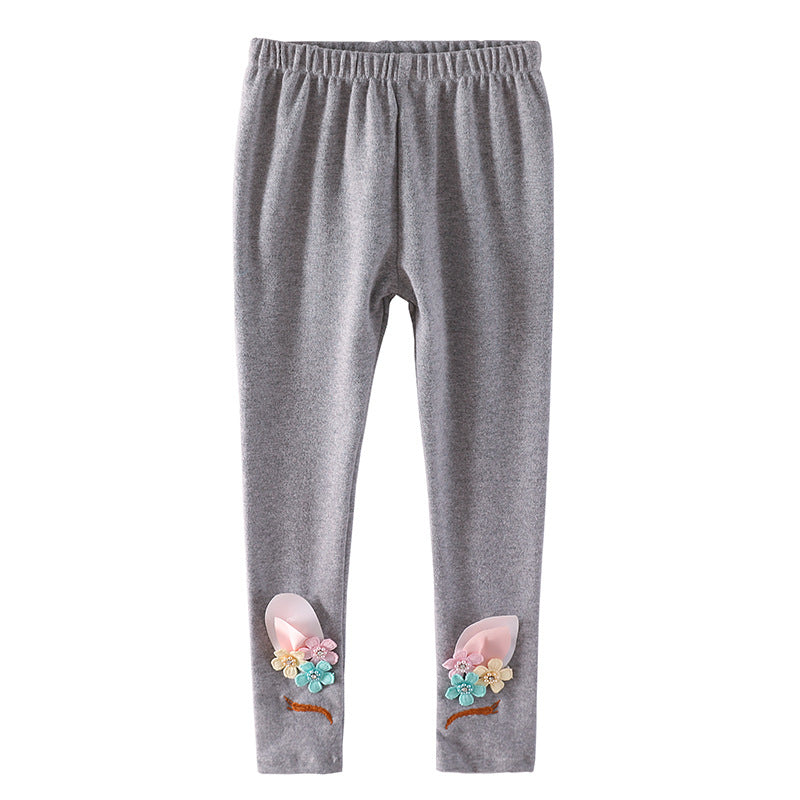 Kid Baby Girls Unicorn Autumn Leggings Pants