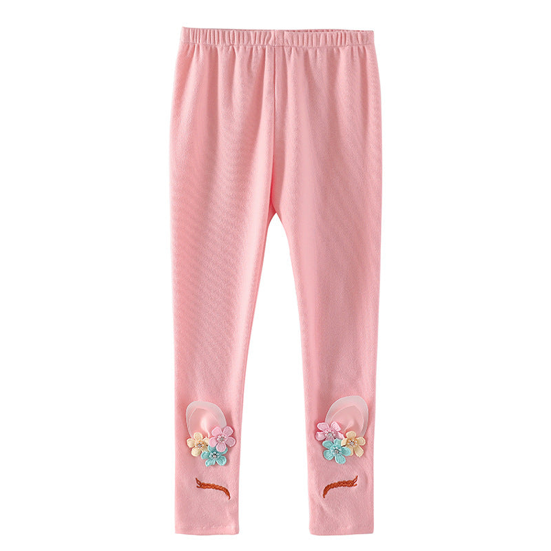Kid Baby Girls Unicorn Autumn Leggings Pants