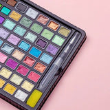 24/36/48/88 Colors Metallic Pearl Solid Watercolor Pigment Set