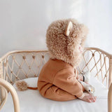0-3Y Baby Jumpsuit Autumn Newborn Infant Cute Lion Romper