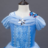 Kid Girl Frozen Halloween Cinderella Princess Dress