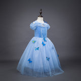 Kid Girl Frozen Halloween Cinderella Princess Dress