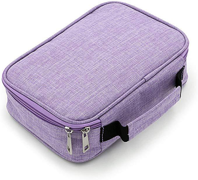 72 Holes Painting Pencils Case Canvas School Pencil Cases