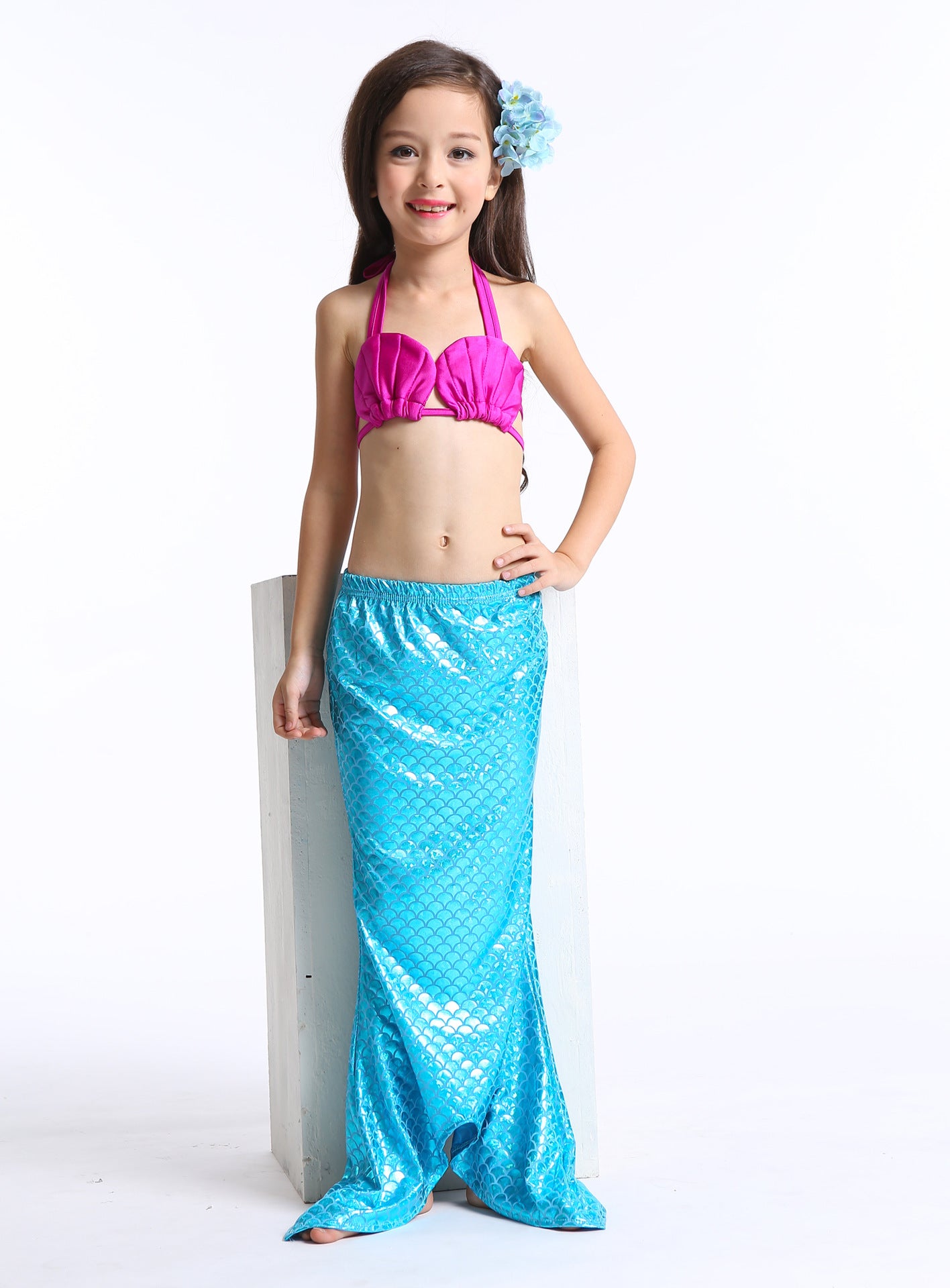 Kid Girls Bikini Swim Tail Mermaid Swimsuit