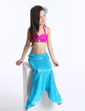 Kid Girls Bikini Swim Tail Mermaid Swimsuit