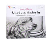 Sketch Pencil Set 32Pcs Graphite Pencil Set Charcoal Pencil Set With Tin Box