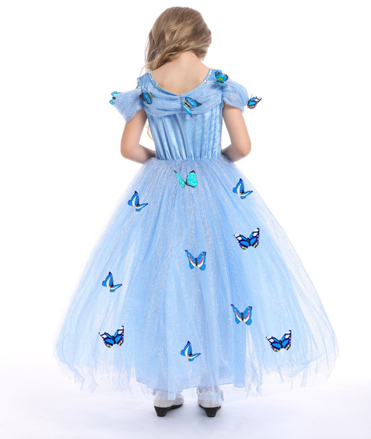 Kid Girl Frozen Halloween Cinderella Princess Dress