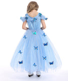 Kid Girl Frozen Halloween Cinderella Princess Dress
