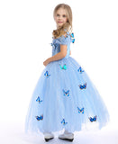 Kid Girl Frozen Halloween Cinderella Princess Dress