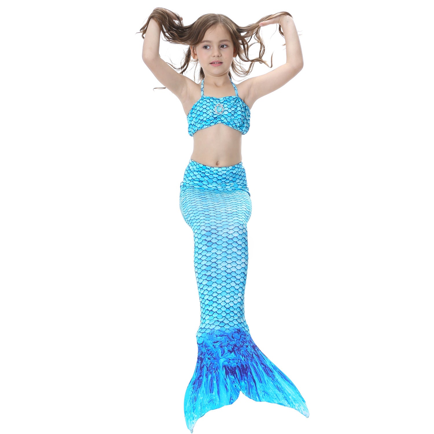 Kid Girl Mermaid Swimsuit Bikini Swimwear