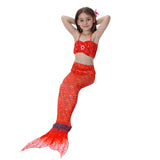 Kid Girl Mermaid Swimsuit Bikini Swimwear