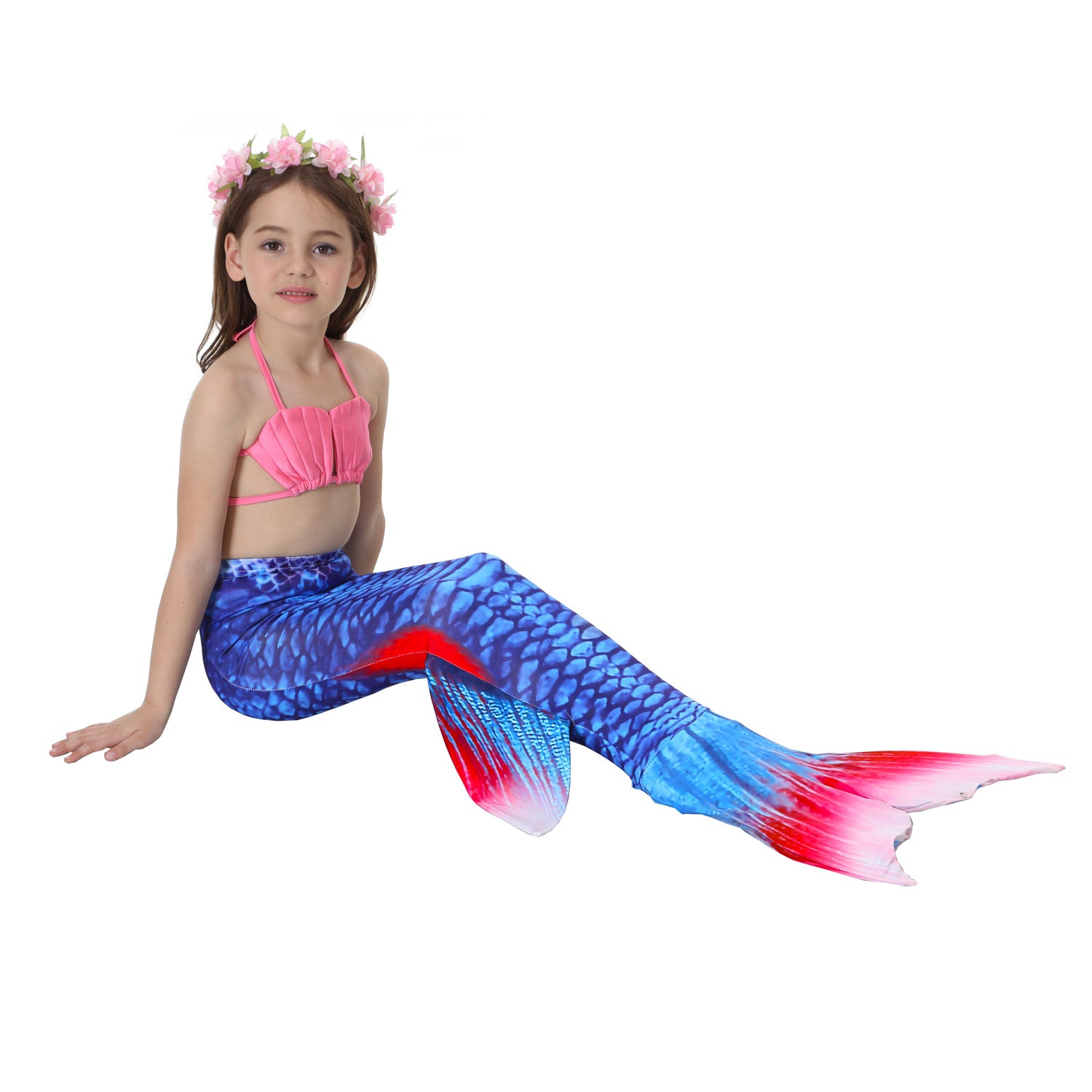 Kid Girls Swimsuit Mermaid Tail Swimwear