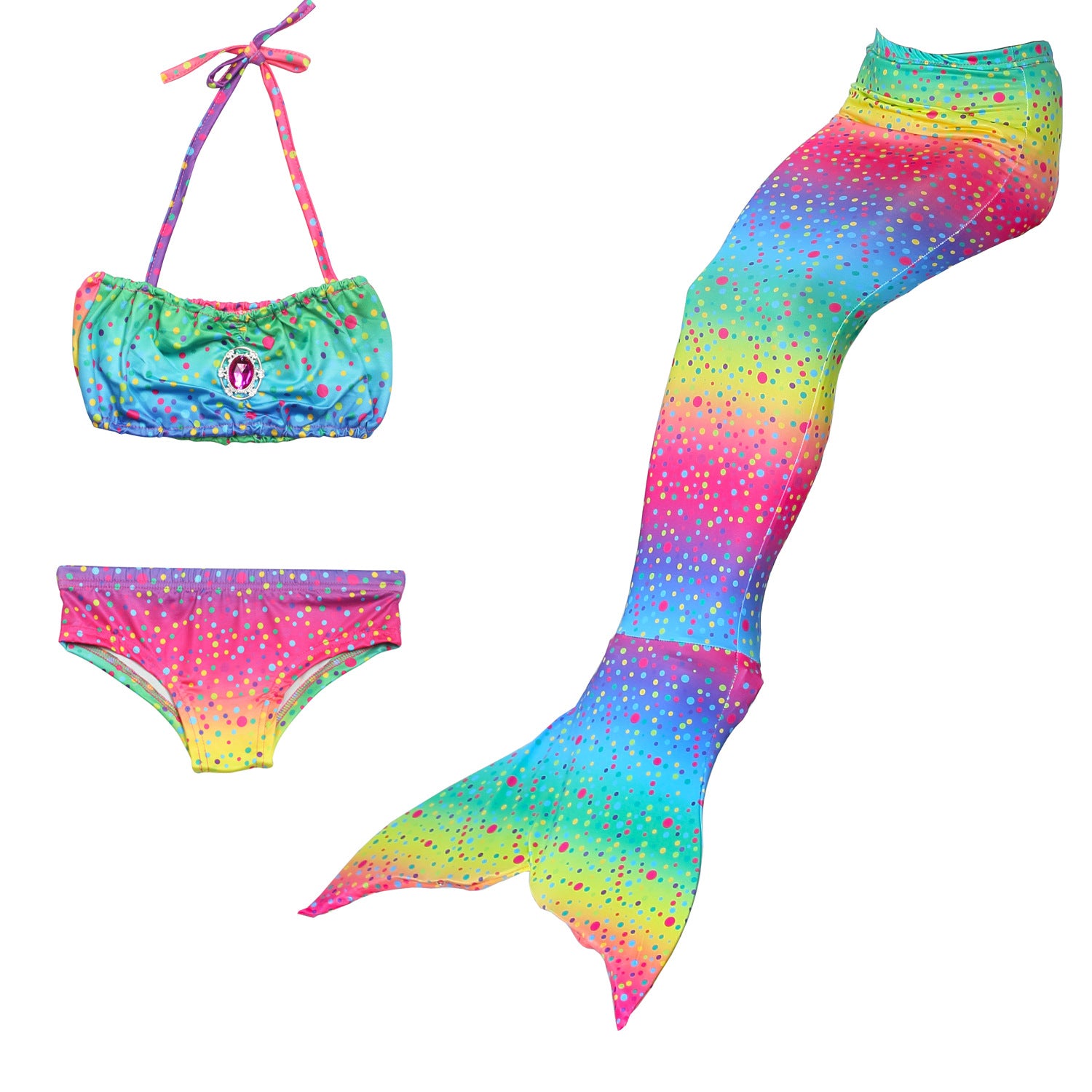 Kid Girl Mermaid Swimsuit Bikini Swimwear