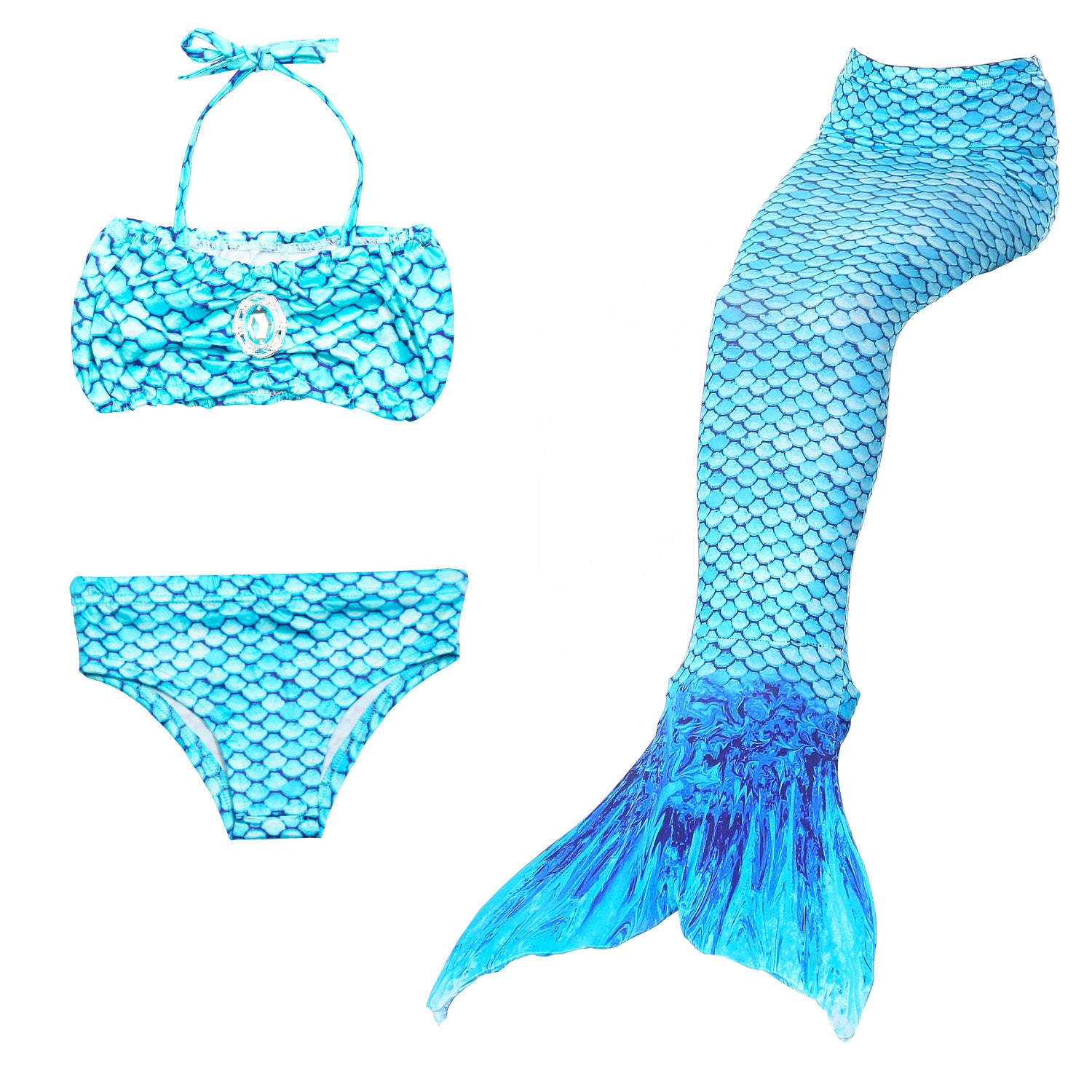 Kid Girl Mermaid Swimsuit Bikini Swimwear