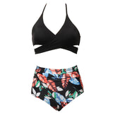 Family Matching Parent-child Printed High Waist Bikini Swimsuit