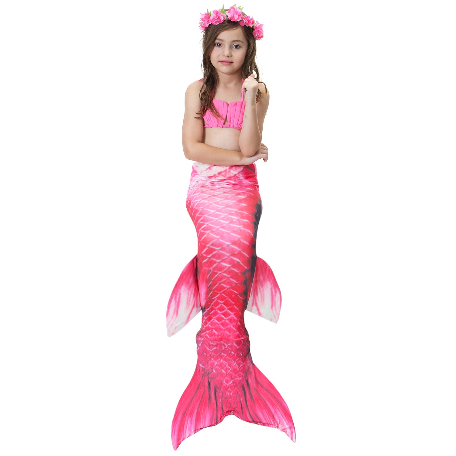 Kid Girls Swimsuit Performance Mermaid Tail Bikini