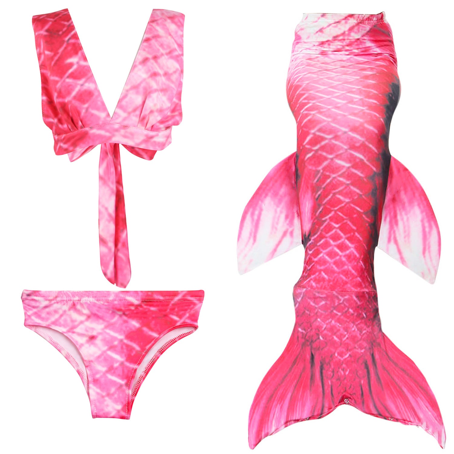 Kid Girls Swimsuit Performance Mermaid Tail Bikini