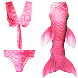 Kid Girls Swimsuit Performance Mermaid Tail Bikini