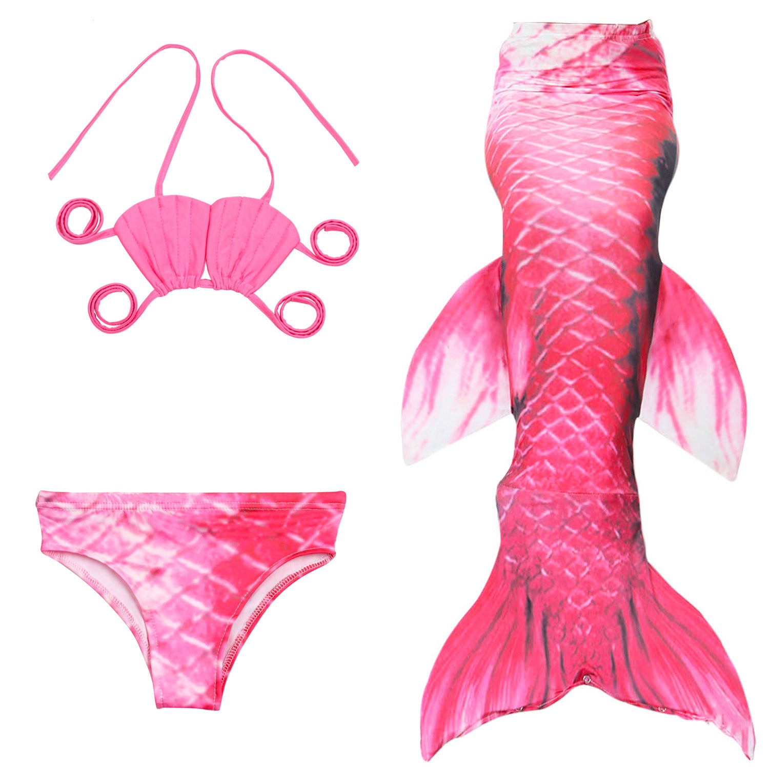 Kid Girls Swimsuit Performance Mermaid Tail Bikini