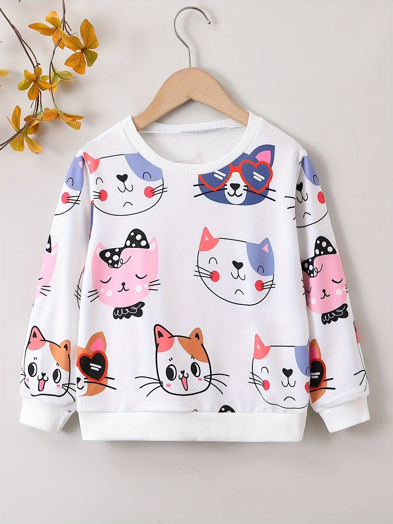 Kid Baby Toddler Girls Rabbit Polka Dot Print Long Sleeve Sweatshirt