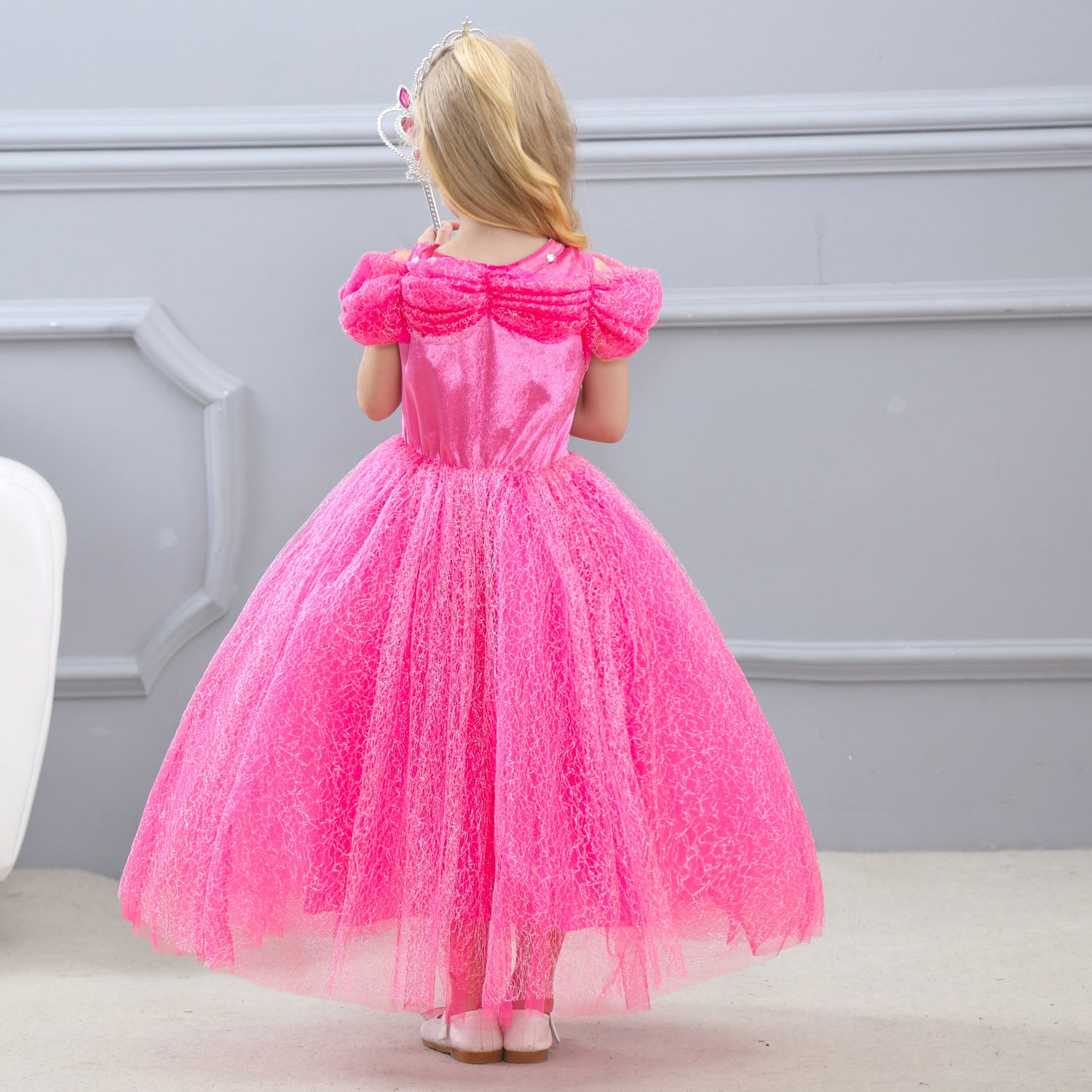 Kid Girl Frozen Halloween Cinderella Princess Dress