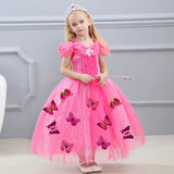 Kid Girl Frozen Halloween Cinderella Princess Dress