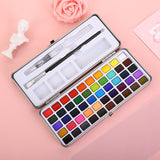 Solid Watercolor Set Metal Glitter Watercolor Professional Paint Set