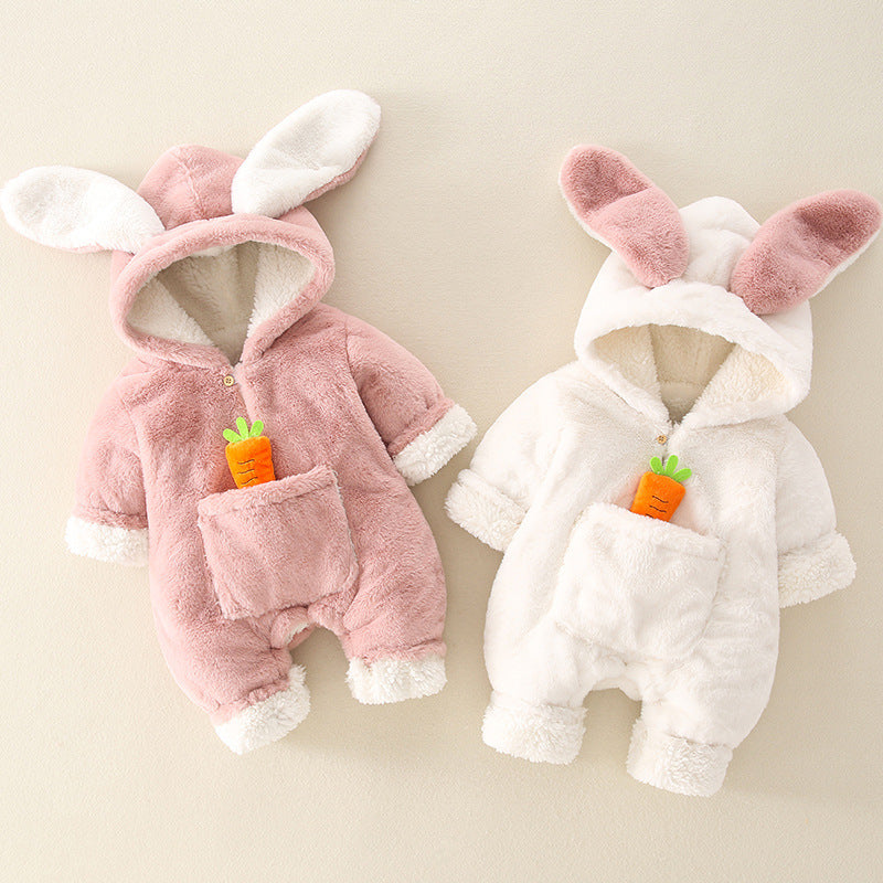 0-2T Baby Bunny Super Cute Net Red Romper