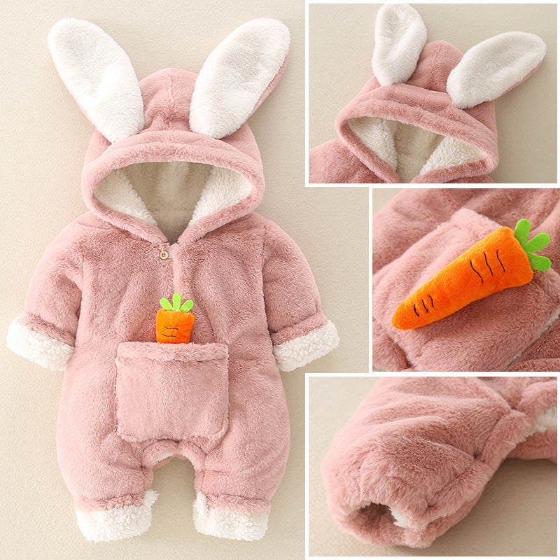 0-2T Baby Bunny Super Cute Net Red Romper