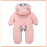 Baby Boy Girl Winter Fleece Jumpsuit Rompers