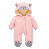Baby Boy Girl Winter Fleece Jumpsuit Rompers