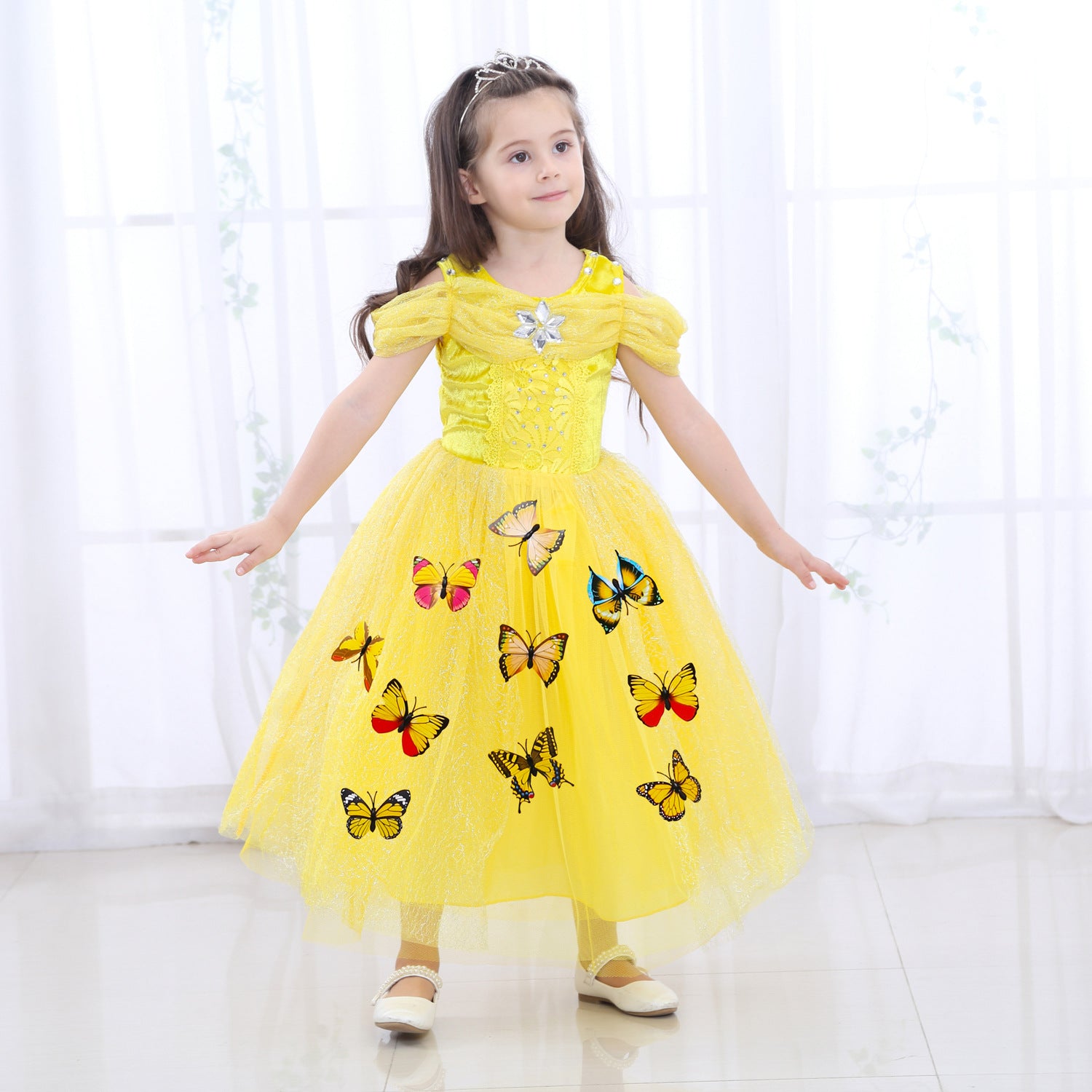 Kid Girl Frozen Halloween Cinderella Princess Dress