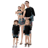 Family Matching Europe United States Parent-child Leopard Print  Swimsuit