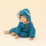 Baby Girl One-piece Down Jacket Fleece Thickened Rompers
