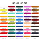 50 Solid Watercolors Paint Set Water Color Kit with Paint Brush