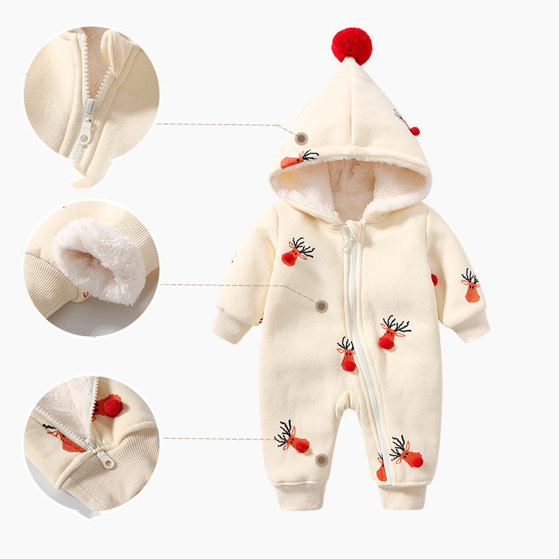 0-2T Baby Padded Warm Ins Crawling Romper