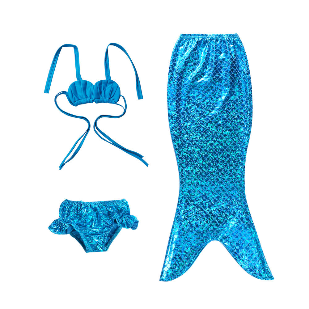 Kid Girls Bikini Swim Tail Mermaid Swimsuit