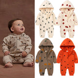 0-2T Fashion Baby Long Sleeve Fleece Romper