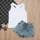 Baby Girls 4th of July Independence Day Outfit Tassel Shorts 2 Pcs Sets