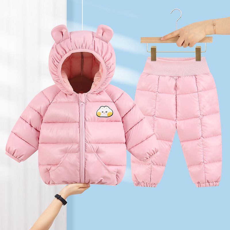 Kid Baby Girl Boy Cotton Free Wash Warm Sets 2 Pcs