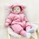 Baby Girl Down Cotton Bodysuit Autumn Winter Thickening Rompers