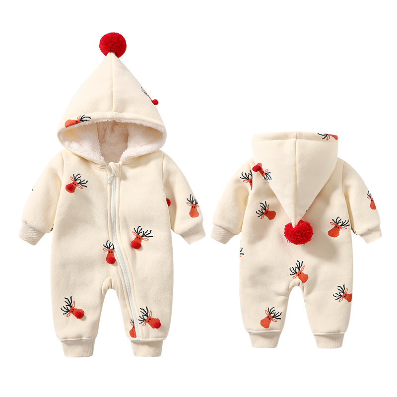 0-2T Baby Padded Warm Ins Crawling Romper