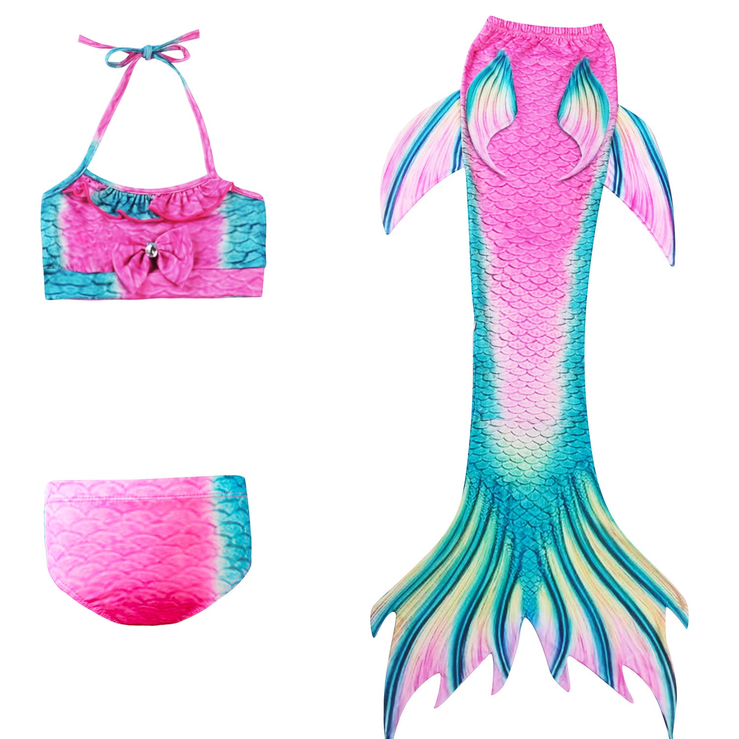 Kid Girl Summer Bikini Mermaid Swimsuit